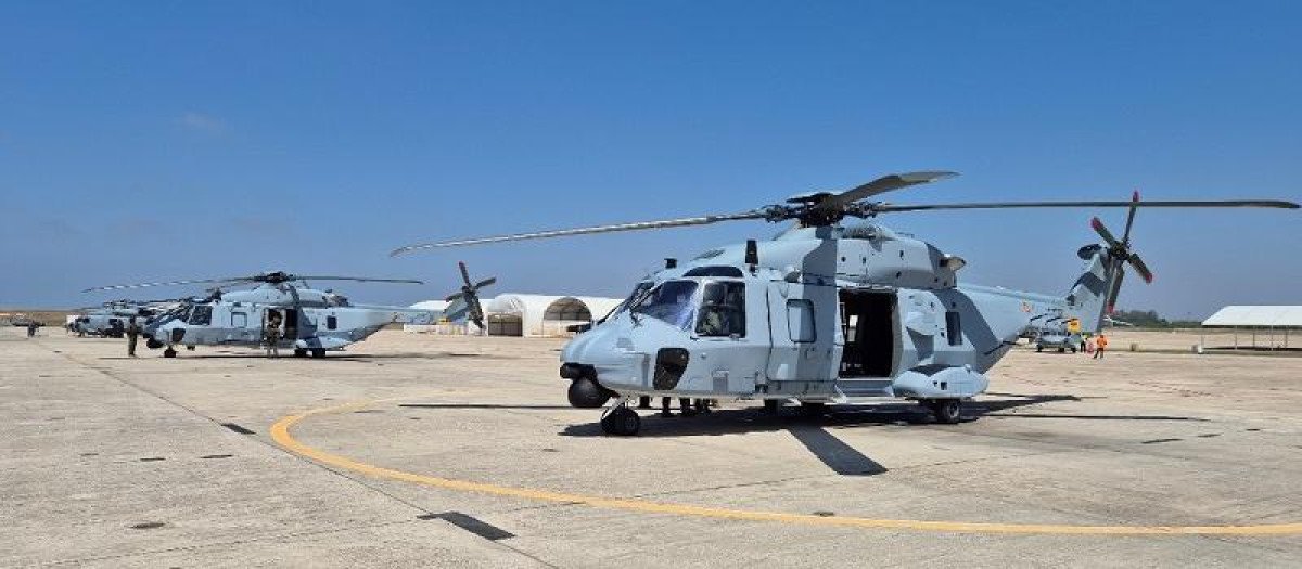 Operación con helicópteros en cubierta